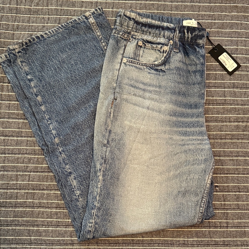 Blue Denim Sweatpant Jeans